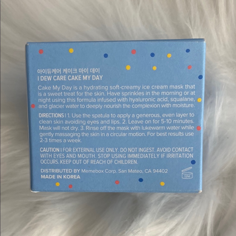 New in the box I Dew Care Cake My Day Wash-Off Mask - Picture 8 of 8